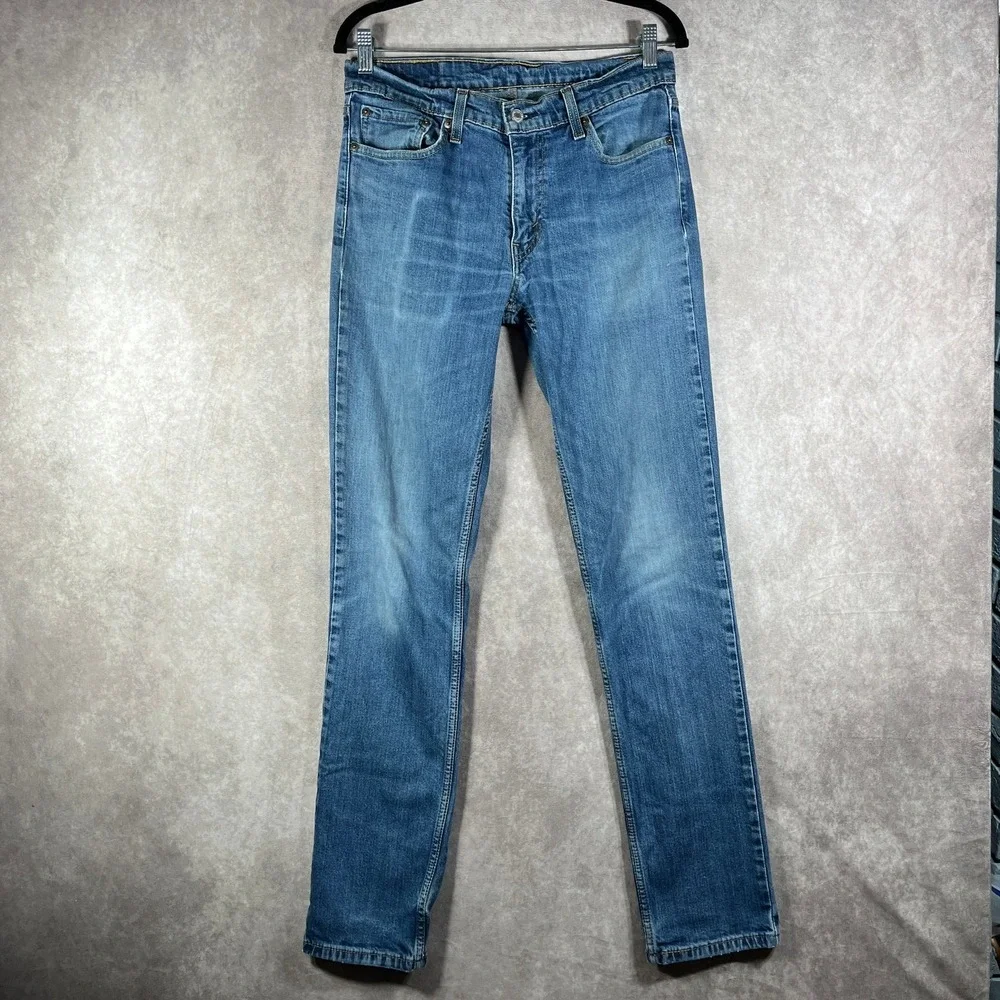 Levi's 511 Jeans Mens Size 32X34 Blue Medium Wash Denim Straight Leg‎ Everyday
